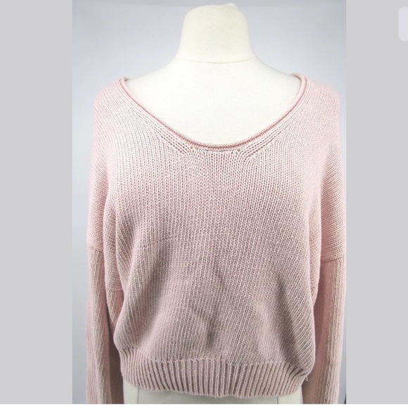 Free People Pink Rose Perfect Day Pullover Medium - Picture 5 of 7